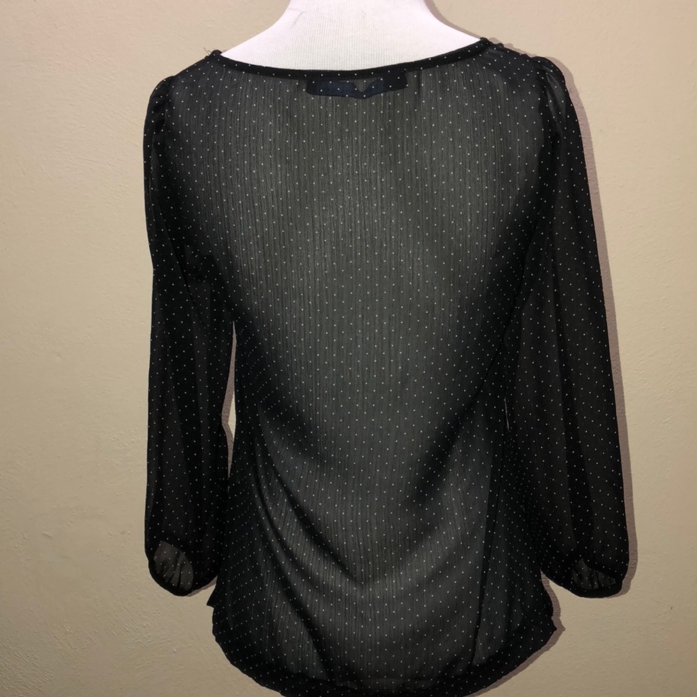 Zara Basic XS blouse with bow - Picture 3 of 5